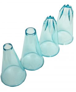 Piping Tube Set of 4 (#5 + #11 Star and Plain) by Club Chef