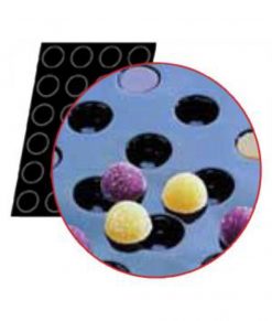 Flexipan Half-Sphere Moulds  x 24 105ml - 70x40mm by Matfer Bourgeat