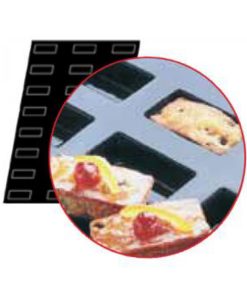Flexipan Rectangular Cake Moulds  x 24 55ml - 80x30mm by Matfer Bourge