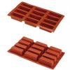 Rectangle Cake Baking Silicone Mould 80x30x30mm by Red Spoon Company