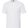 SlimLine Collared Short Sleeves Chef Shirt - White - by Club Chef