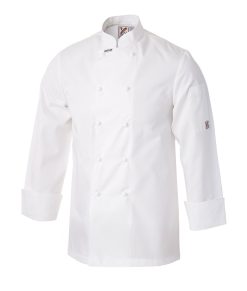 5 For The Price Of 4: Traditional Longline Chef Jacket in White - Long Sleeves by Club Chef