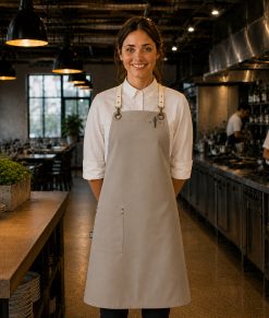 Perry Crossback Canvas Apron by Club Chef - Image 5