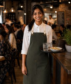 Perry Crossback Canvas Apron by Club Chef - Image 43