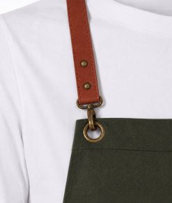 Perry Crossback Canvas Apron by Club Chef - Image 53